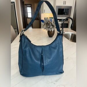 BUENO Blue faux Leather Hobo Bag